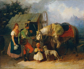 Hussard au puits - Wilhelm Richter — näkymä teoksesta