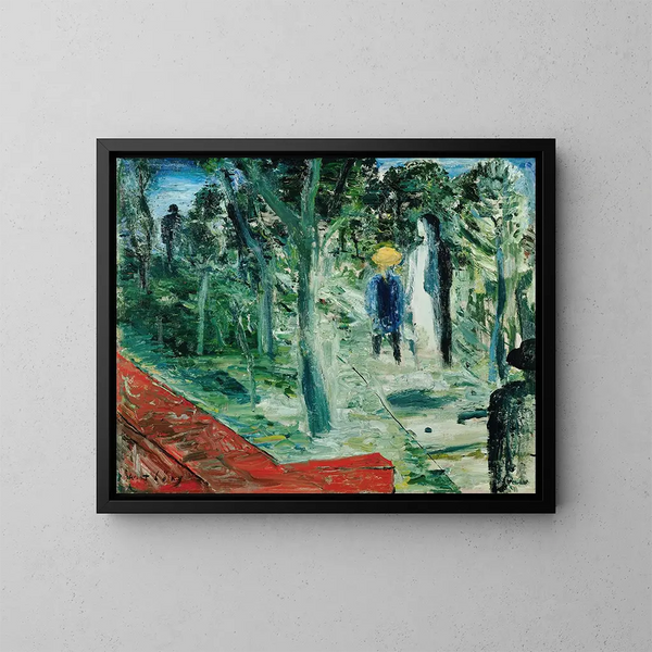Parc un dimanche après-midi - Wilhelm Thöny — kehystetty taideteos seinällä