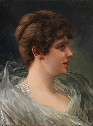 Wilhelm Trbner - Bildnis einer Dame im Profil.webp
