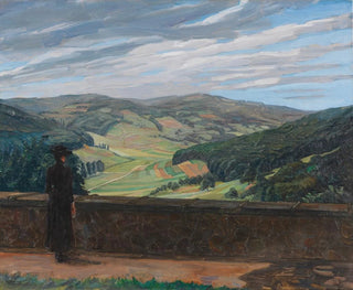 Wilhelm Trbner - Blick in den Odenwald.webp