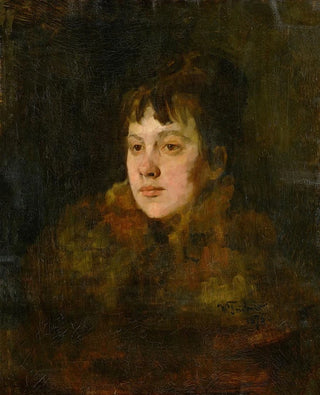 Wilhelm Trbner - Portrait of a Lady in Fur.webp