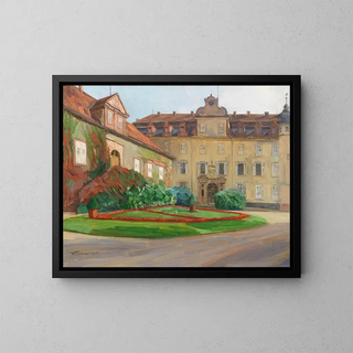 Wilhelm Trbner - Schlohof in BadenBaden im September.webp
