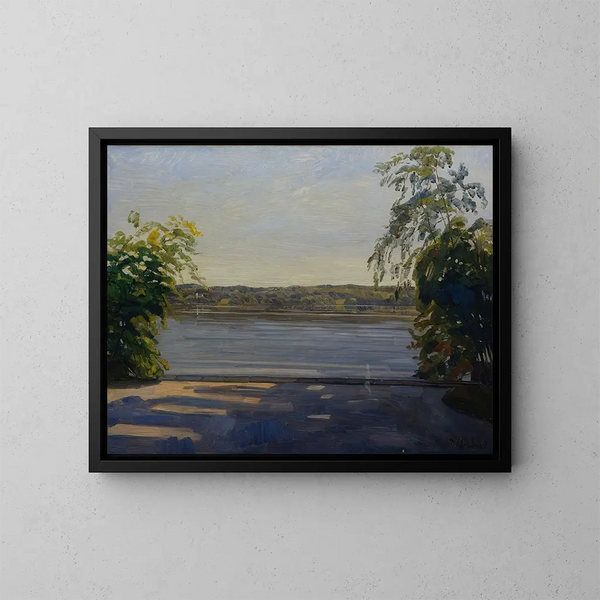 Lac de Starnberg - Wilhelm Trübner — kehystetty taideteos seinällä