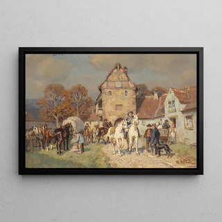Wilhelm Velten - Markttag in Franken.webp