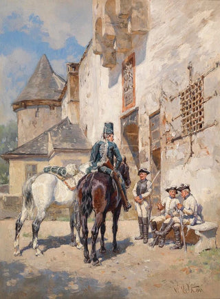 Wilhelm Velten - Wachposten an der Stadtmauer.webp