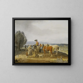 Wilhelm von Kobell - Begegnung auf der Landstrae Jeweils.webp