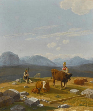 Wilhelm von Kobell - On the Alpine Pasture.webp