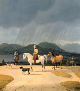 Wilhelm von Kobell - Riders at the Tegernsee.webp
