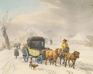 Wilhelm von Kobell - Stagecoach in Winter.webp