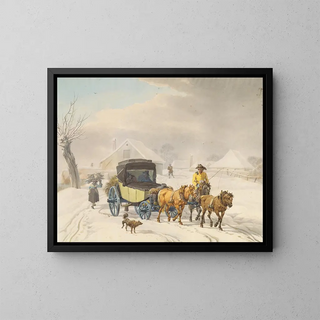 Wilhelm von Kobell - Stagecoach in Winter.webp