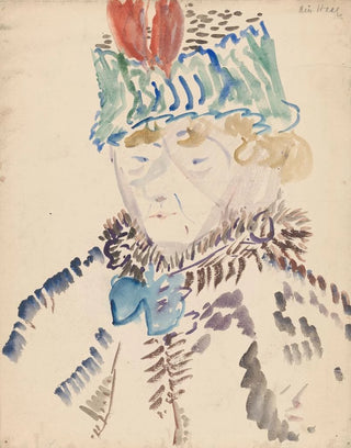 Wilhelmus Johannes Steenhoff - Vrouw in bontkraag en muts.webp