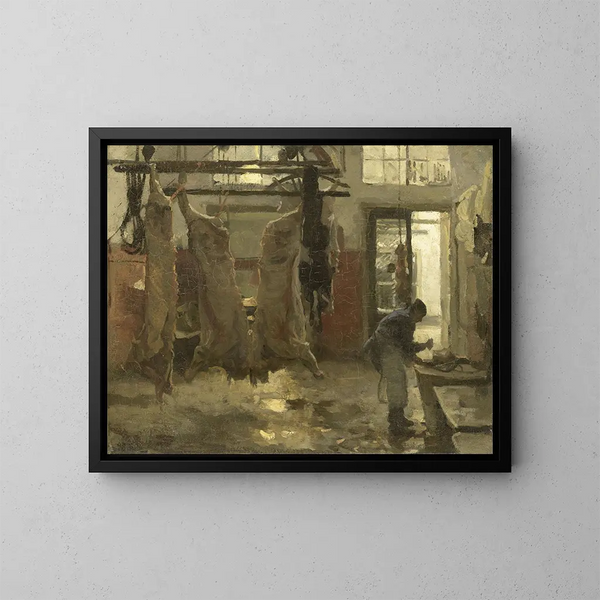 L'abattoir - Willem Bastiaan Tholen — kehystetty taideteos seinällä