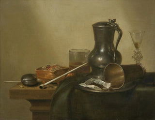 Luontoaiheinen tupakkamaalaus - Willem Claesz Heda — näkymä teoksesta