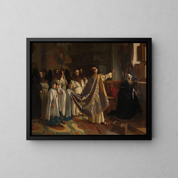 Exorcisme de Jeanne de Castille - Willem Geets — kehystetty taideteos seinällä
