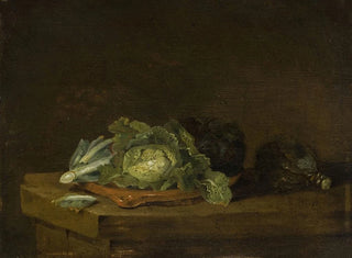 Choux sur une table - Willem Kalf — näkymä teoksesta
