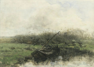 Willem Maris - Roeiboot in een sloot.webp