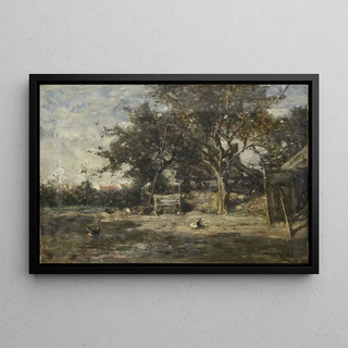 Willem Roelofs - Boerenerf bij Noorden.webp
