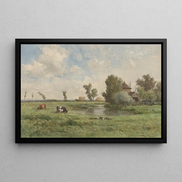 Willem Roelofs - Weiland met koeien.webp