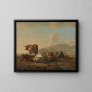 Herdes au repos - Willem Romeyn — kehystetty taideteos seinällä