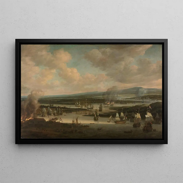 Willem Schellinks - Burning of the English Fleet near Chatham 1924 June 1667.webp