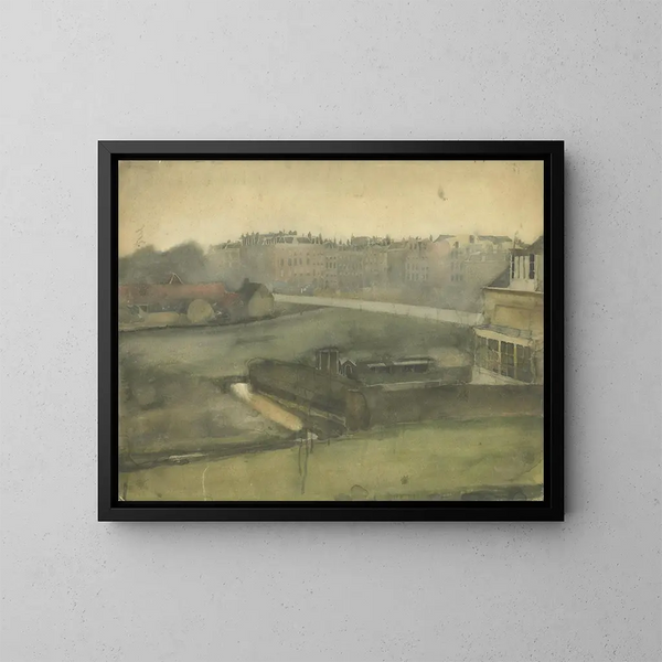 Vue près du parc Oosterpark à Amsterdam - Willem Witsen — kehystetty taideteos seinällä