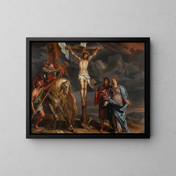 La Crucifixion - Willem van Herp — kehystetty taideteos seinällä