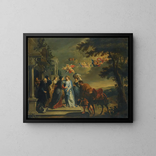 La Visitation - Willem van Herp — kehystetty taideteos seinällä