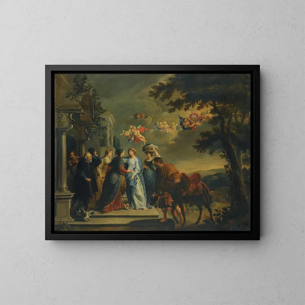 La Visitation - Willem van Herp — kehystetty taideteos seinällä