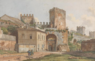 Willey Reveley - Gateway in a City Wall With Towers.webp