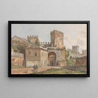 Willey Reveley - Gateway in a City Wall With Towers.webp