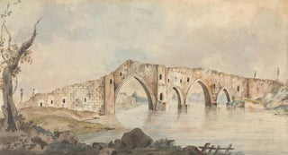Willey Reveley - Ruined Bridge with Four Pointed Arches Near Rome.webp