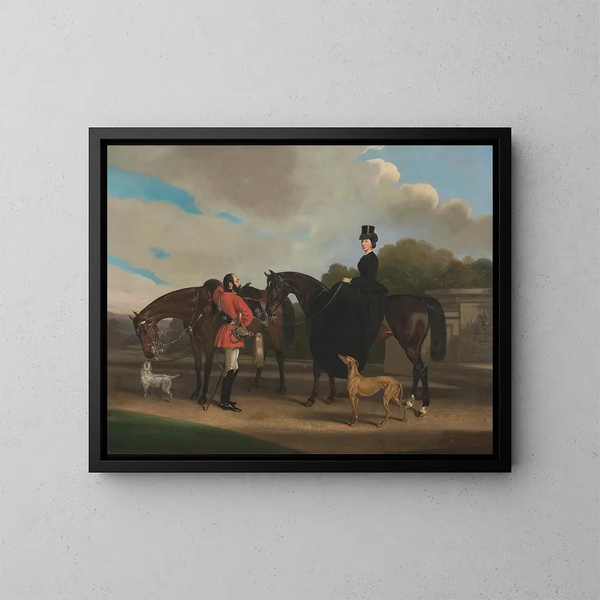 Lord et Lady Twemlow - William Barraud — kehystetty taideteos seinällä