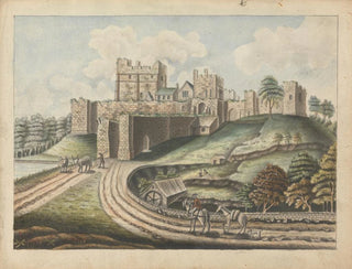 Château de Prudhoe, Northumberland - William Beilby — näkymä teoksesta