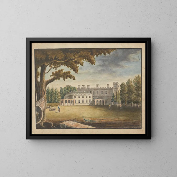 Maison de Syon à Londres - William Beilby — kehystetty taideteos seinällä