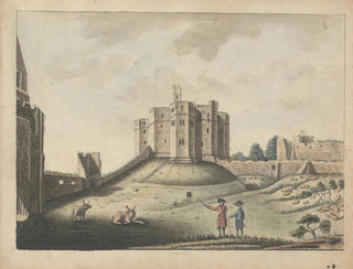Château de Warkworth, Northumberland - William Beilby — näkymä teoksesta