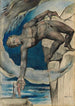 Antée asettaen Dantea ja Vergiliusta viimeiseen helvetin piiriin - William Blake — näkymä teoksesta