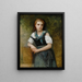 Tutkimus salaisuuden puolesta - William Bouguereau — kehystetty taideteos seinällä