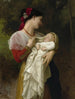 Äidillinen ihailu - William Bouguereau — näkymä teoksesta