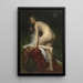 Kylpevän naisen - William Bouguereau — kehystetty taideteos seinällä