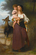 Kiusaus - William Bouguereau — näkymä teoksesta