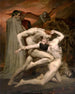 Dante ja Vergilius helvetissä - William Bouguereau — näkymä teoksesta
