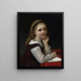 Distraction-maalaus - William Bouguereau — kehystetty taideteos seinällä
