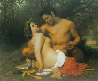 Faune et Bacchante - William Bouguereau — näkymä teoksesta