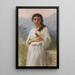 Odotus - William Bouguereau — kehystetty taideteos seinällä