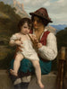 William Bouguereau - La flöytätunti — näkymä teoksesta