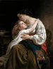 William Bouguereau - Maalaus Le lever — näkymä teoksesta