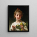 Mimosa-maalaus - William Bouguereau — kehystetty taideteos seinällä