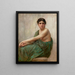 William Bouguereau - Pohdinta — kehystetty taideteos seinällä