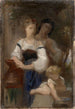 Luonnos salaisuudelle - William Bouguereau — näkymä teoksesta