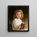 Le Livre d'Histoire - William Bouguereau — kehystetty taideteos seinällä